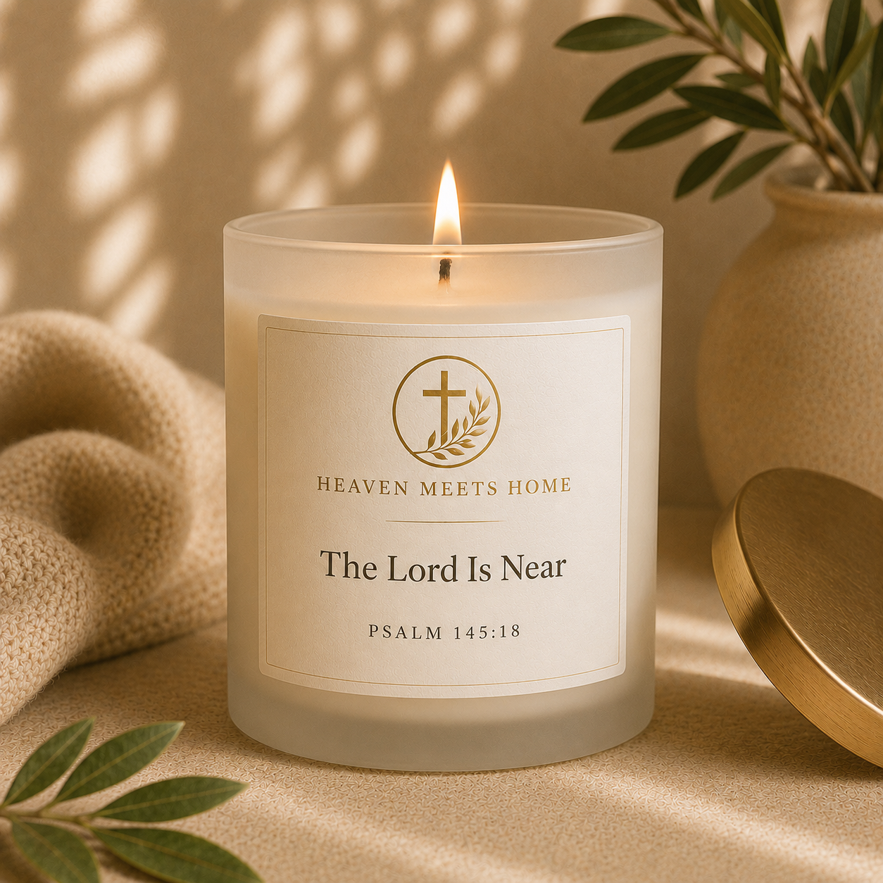 The Lord Is Near Candle concept by Heaven Meets Home